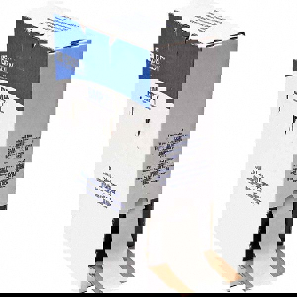 Label Maker Label: Clear & White, Vinyl, 1-1/2